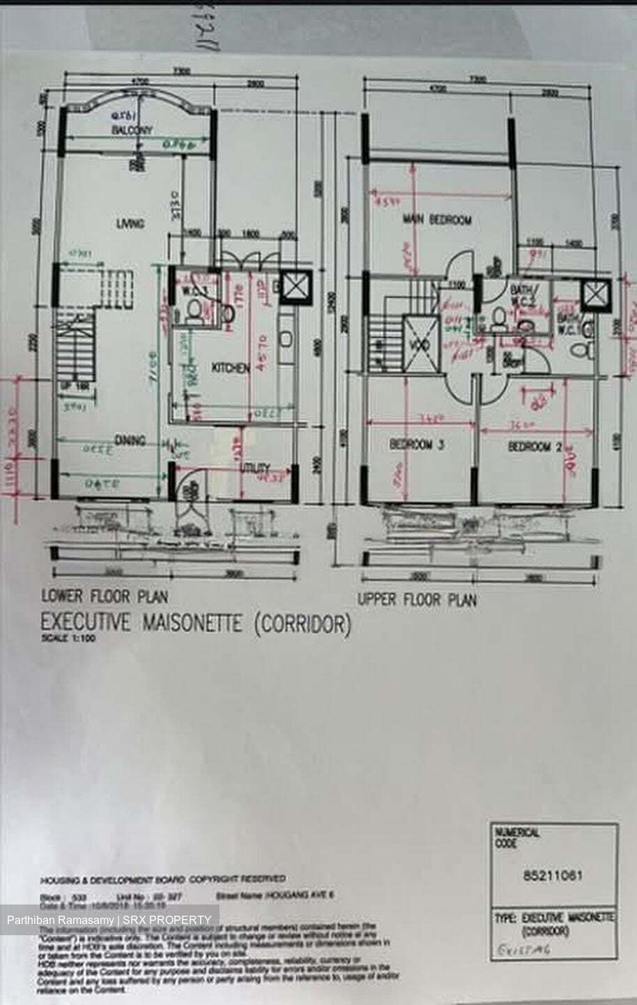 Blk 533 Hougang Avenue 6 (Hougang), HDB Executive #609058991